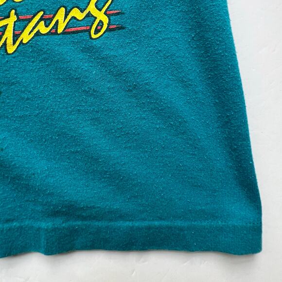 Vintage Wild Stang Ford Mustang Boss Fastback Single Stitch Teal Car USA T Shirt - Picture 7 of 14